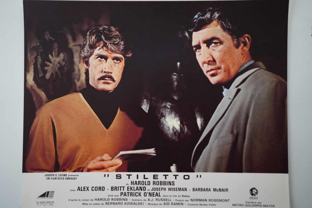 PHOTO Cinéma LOBBY CARDS STILETTO 23X29cm 1970 Harold Robbins