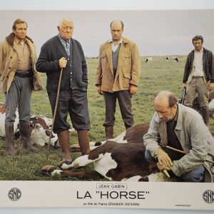 PHOTO France	Cinéma LOBBY CARDS LA HORSE	23X30cm	1970 Jean Gabin