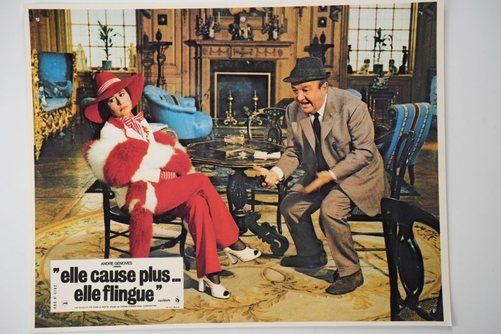 PHOTO Cinéma LOBBY CARDS ELLE CAUSE PLUS... ELLE FLINGUE 22X28cm 1970 GIRARDOT