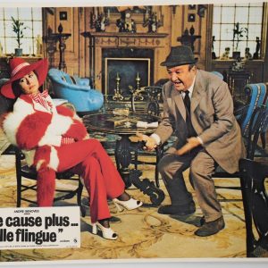 PHOTO Cinéma LOBBY CARDS ELLE CAUSE PLUS... ELLE FLINGUE	22X28cm	1970 GIRARDOT