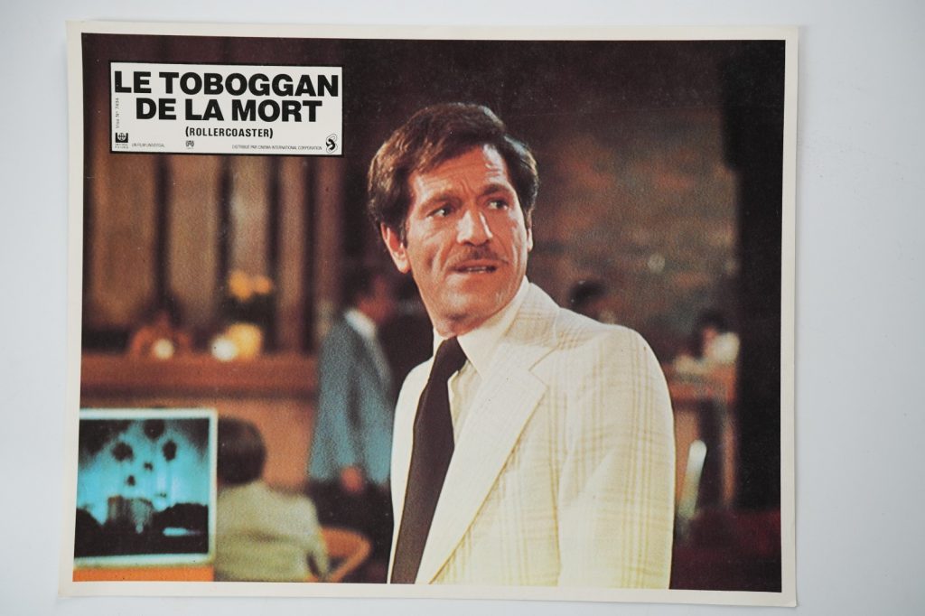 PHOTO Cinéma LOBBY CARDS LE TOBOGGAN DE LA MORT (ROLLERCOASTER) 1970 22X29cm
