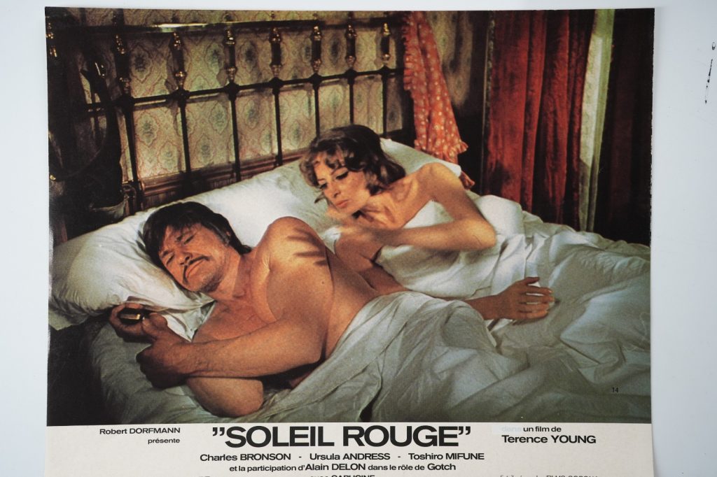 PHOTO Cinéma LOBBY CARDS Soleil Rouge 23X30cm 1970 Charles Branson