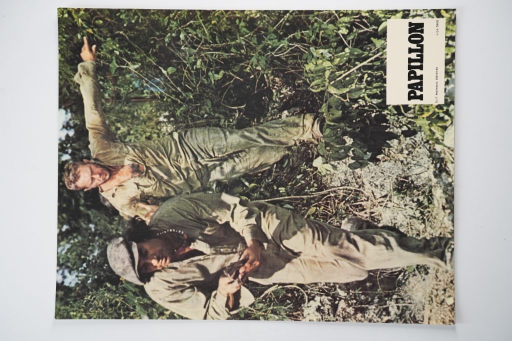 PHOTO Cinéma LOBBY CARDS PAPILLON	 22X28cm	1970 Steve McQueen
