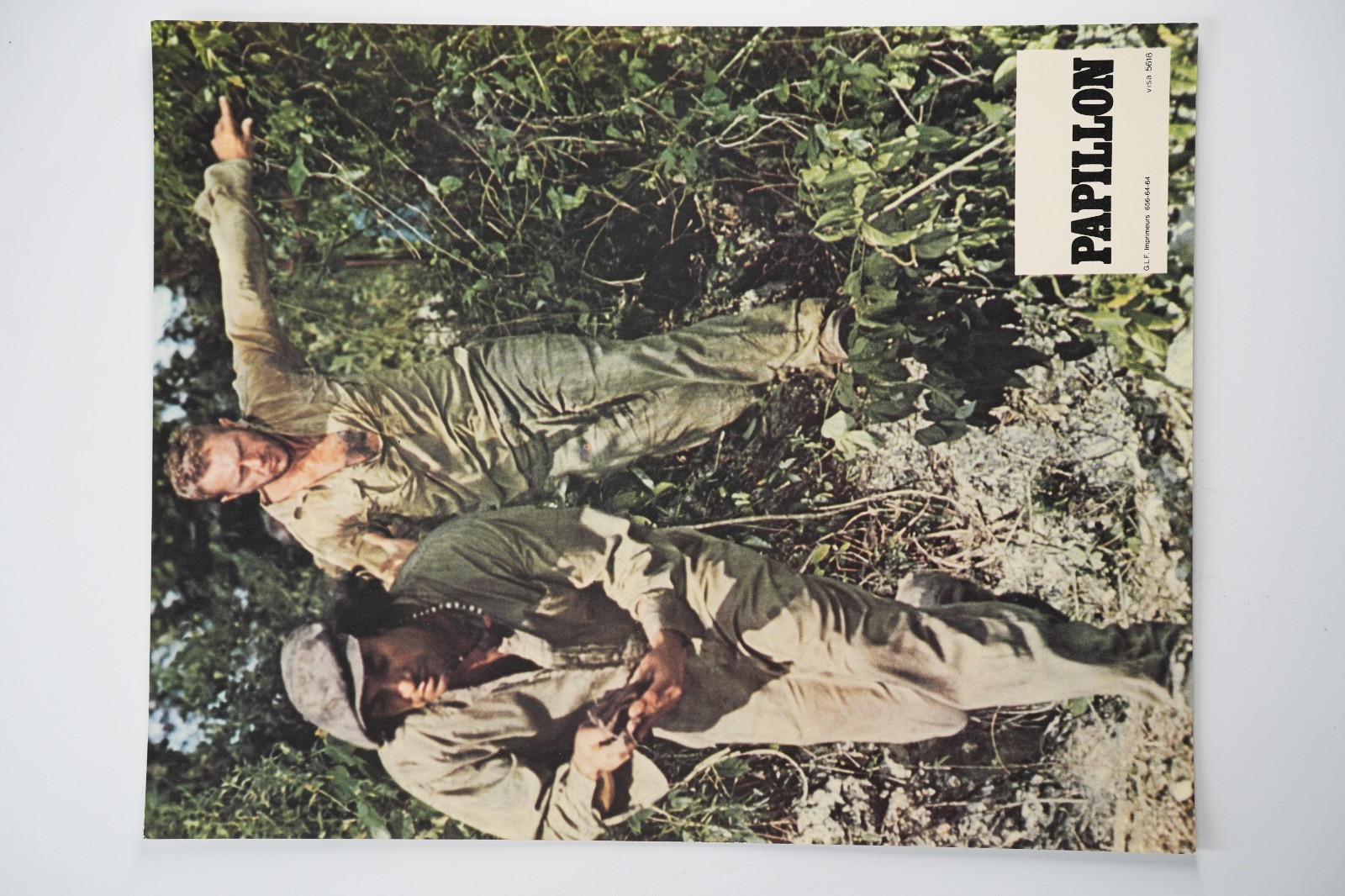 PHOTO Cinéma LOBBY CARDS PAPILLON 22X28cm 1970 Steve McQueen