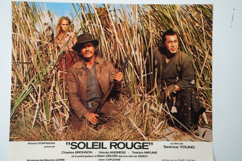 PHOTO Cinéma LOBBY CARDS Soleil Rouge 23X30cm 1970 Charles Branson