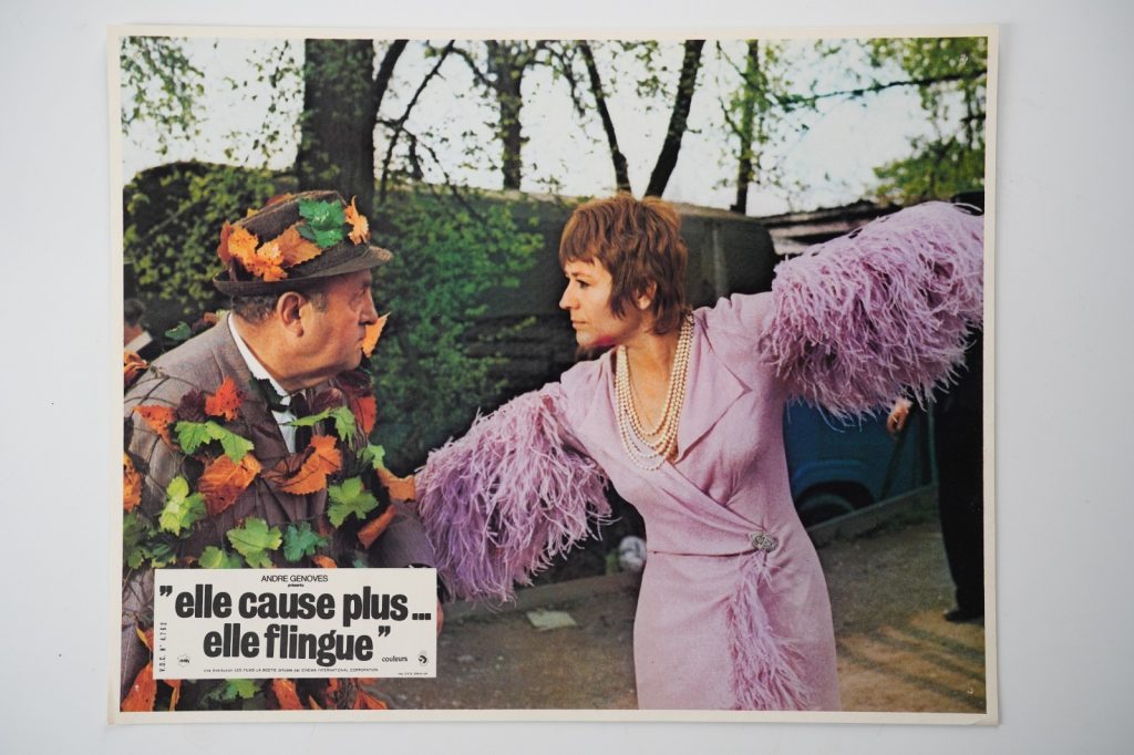 PHOTO Cinéma LOBBY CARDS ELLE CAUSE PLUS... ELLE FLINGUE 22X28cm 1970 GIRARDOT