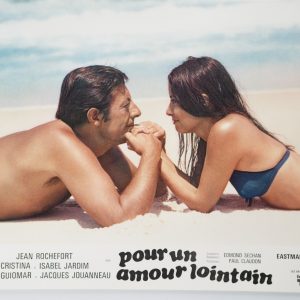 PHOTO Cinéma LOBBY CARDS Pour un amour lointain	21X27cm	1970 Jean Rochefort