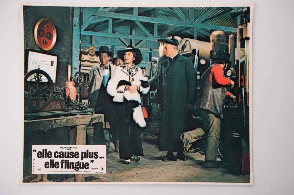 PHOTO Cinéma LOBBY CARDS ELLE CAUSE PLUS... ELLE FLINGUE 22X28cm 1970 GIRARDOT