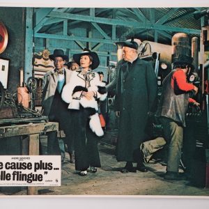 PHOTO Cinéma LOBBY CARDS ELLE CAUSE PLUS... ELLE FLINGUE	22X28cm	1970 GIRARDOT