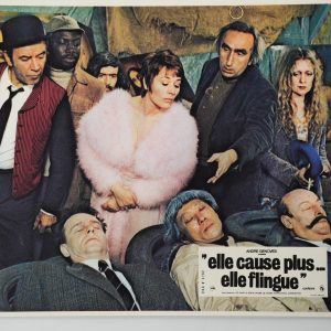 PHOTO Cinéma LOBBY CARDS ELLE CAUSE PLUS... ELLE FLINGUE	22X28cm	1970 GIRARDOT