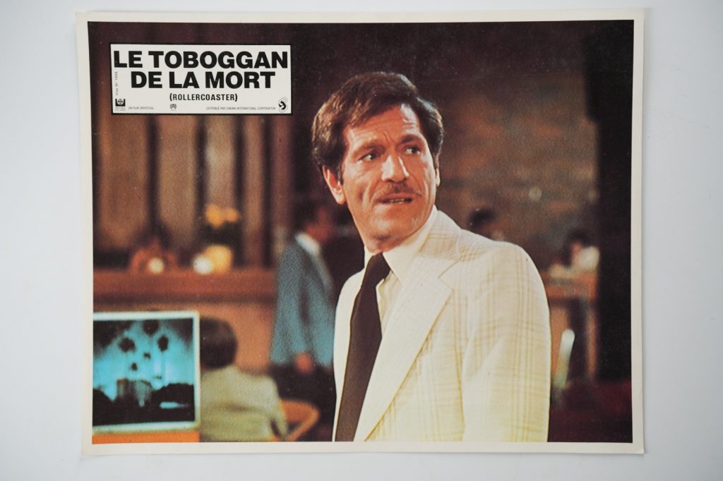 PHOTO Cinéma LOBBY CARDS LE TOBOGGAN DE LA MORT (ROLLERCOASTER) 1970 22X29cm