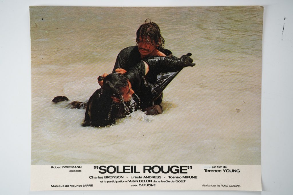PHOTO Cinéma LOBBY CARDS Soleil Rouge 23X30cm 1970 Charles Branson