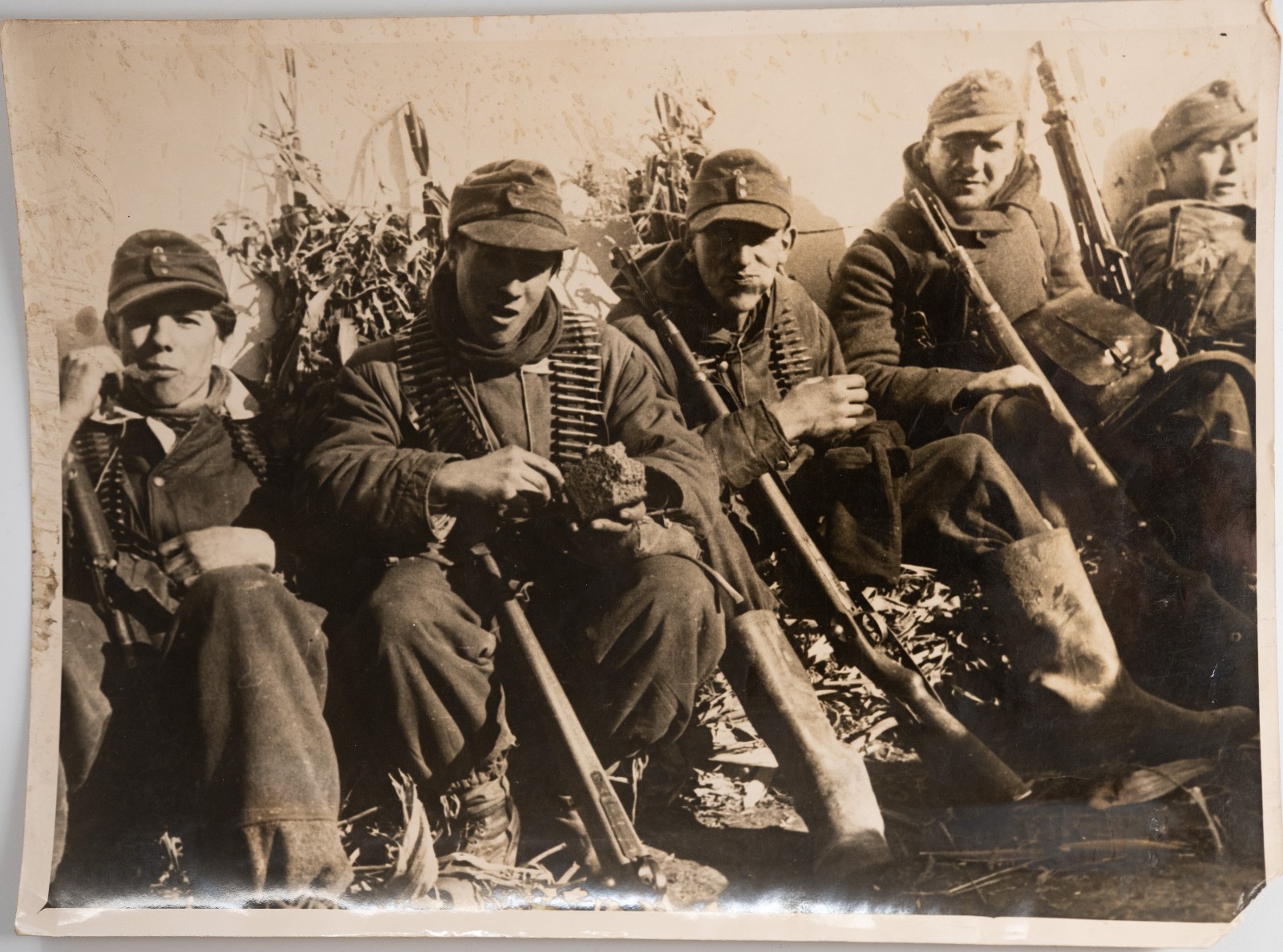 Photo Allemagne soldats de la Wehrmacht allemande 18X24cm 1940
