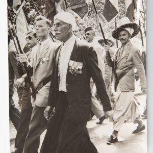 PHOTO DE PRESSE TAMPON AGENCE INTERCONTINENTAL 1950	GUERRE D' ALGERIE 13X18cm