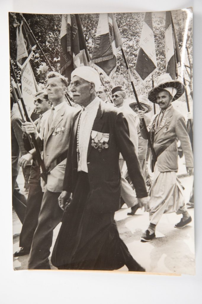PHOTO DE PRESSE TAMPON AGENCE INTERCONTINENTAL 1950 GUERRE D' ALGERIE 13X18cm