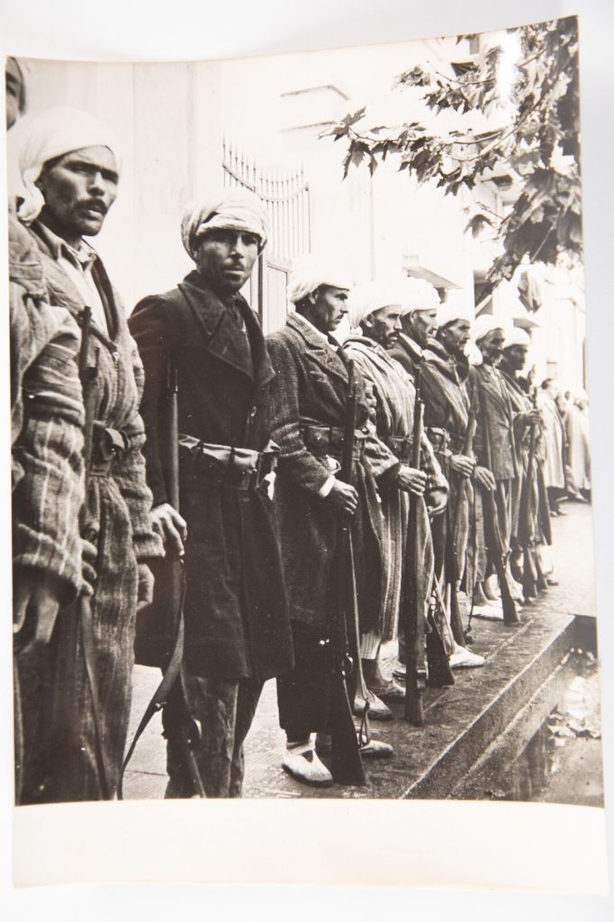 PHOTO DE PRESSE TAMPON AGENCE INTERCONTINENTAL 1950 GUERRE D' ALGERIE 13X18cm