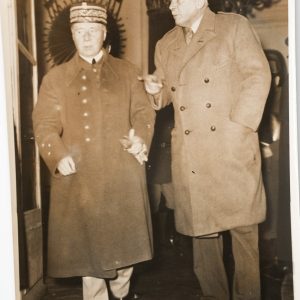 PHOTO Argentique France Général Gamelin Général Ironside 13X18cm 1940