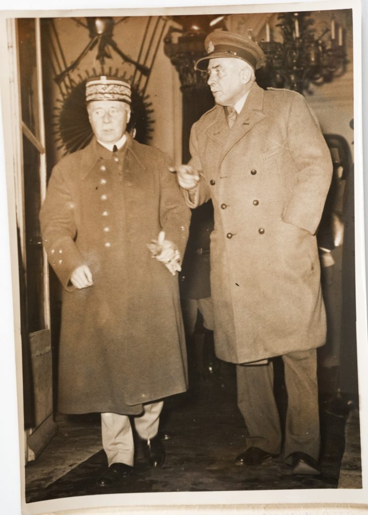 PHOTO Argentique France Général Gamelin Général Ironside 13X18cm 1940