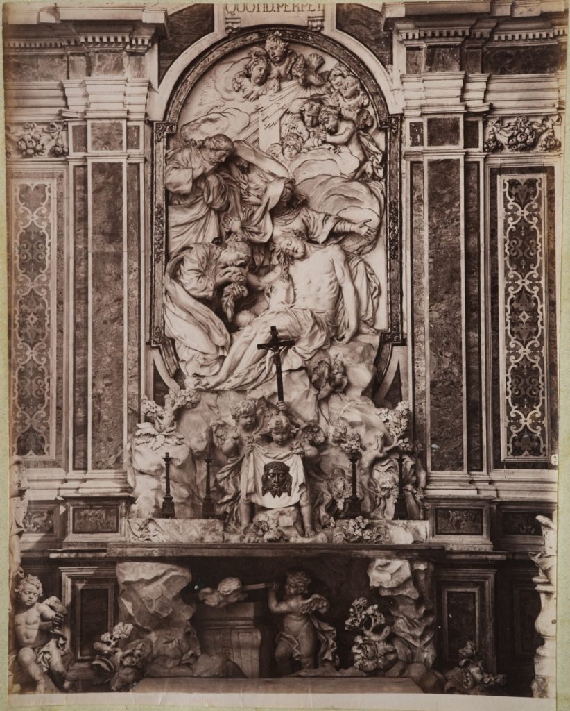 Albumine	Italie	Naples Chapelle Sansevero Autel Principal 20X25cm	1880