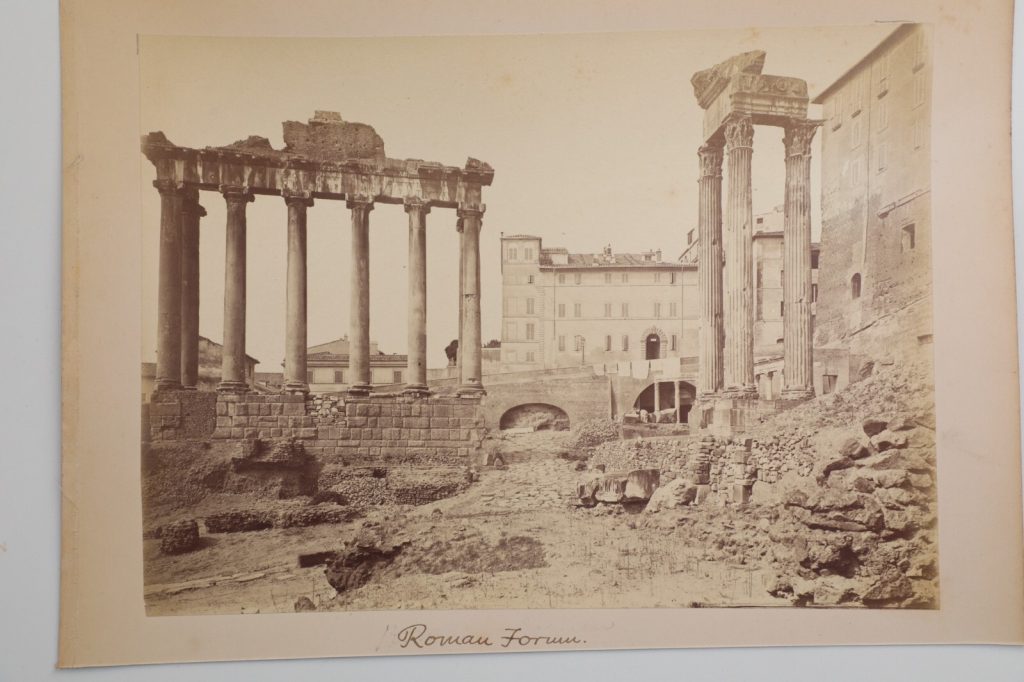 1880 albumine ITALIE Rome, Forum Romain-Papier Albumine 18x25cm-