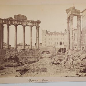 1880 albumine ITALIE Rome, Forum Romain-Papier Albumine 18x25cm-