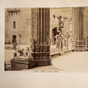 PHOTO Albumine	Italie	Florence	19X25cm	1880 LOGGIA DELL ORGANA