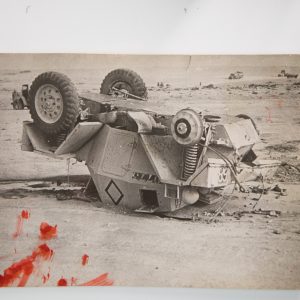 TIRAGE PHOTO	argentique de presse 1940 militaria 15X20CM TANK Britanique