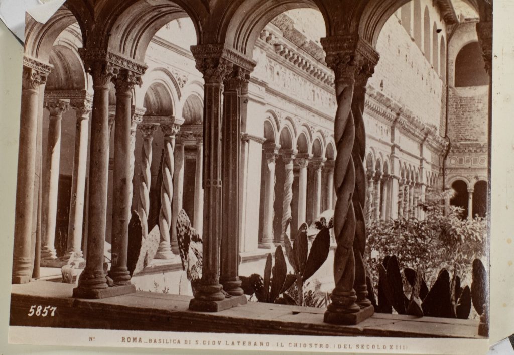 TIRAGE PHOTO	ALBUMINE 1880	ITALIE ROME 9X14cm