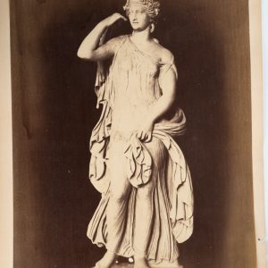 TIRAGE PHOTO Albumine	Italie	Statue BACCANTE Musée du Vatican	27X38cm	1880