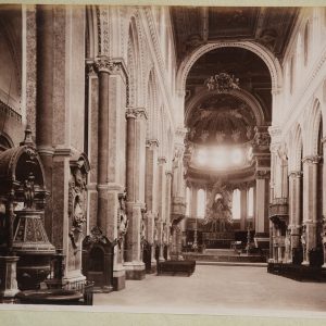 Albumine Italie Naples Cathedrale 20X25cm 1880