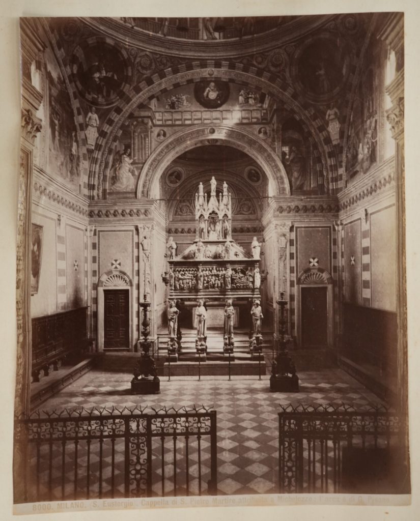 PHOTO Albumine	Italie	MILAN CHAPELLE SAINT PIERRE	20X25cm	1880