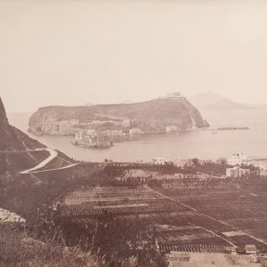 TIRAGE PHOTO-1880 ITALIE à identifier-Papier Albumine 18x25cm -SEPIA-