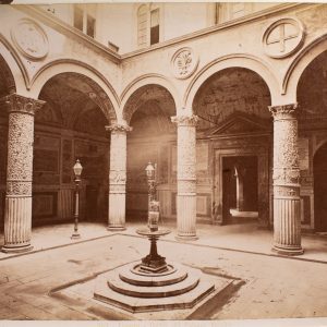 TIRAGE PHOTO ALBUMINE 1880 ITALIE 19X24cm FLORENCE