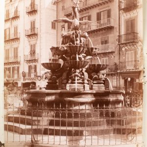 TIRAGE PHOTO ALBUMINE 1880 ITALIE 19X24cm PALERME