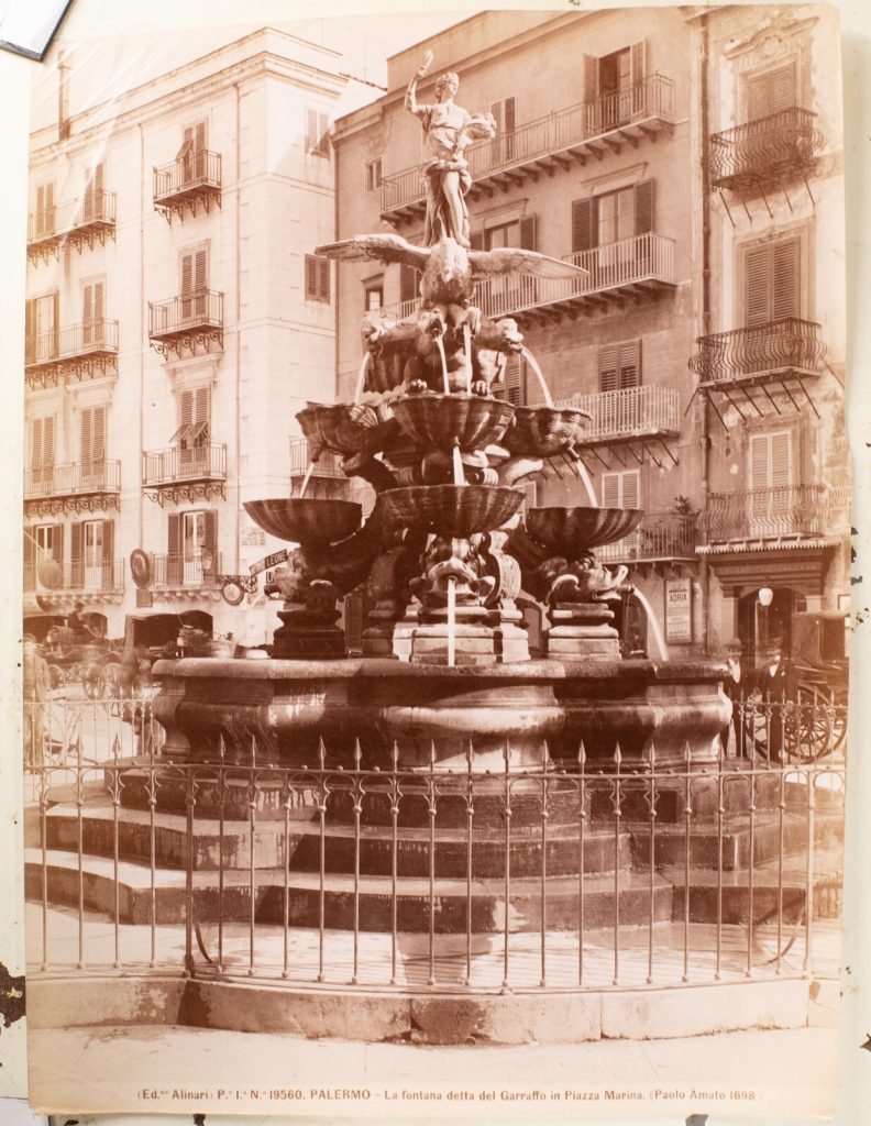TIRAGE PHOTO ALBUMINE 1880 ITALIE 19X24cm PALERME