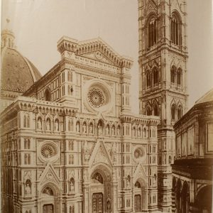 TIRAGE PHOTO ALBUMINE 1880 ITALIE 19X24cm FLORENCE
