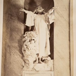 PHOTO Albumine	Italie	Statue Genes	21X29cm