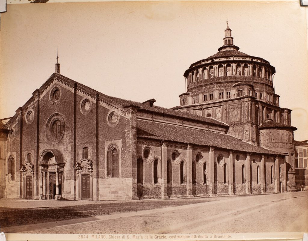 TIRAGE PHOTO ALBUMINE 1880 ITALIE 19X24cm MILAN