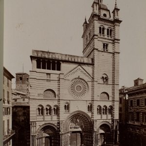TIRAGE PHOTO	ALBUMINE 1880	ITALIE GENES  9X14cm