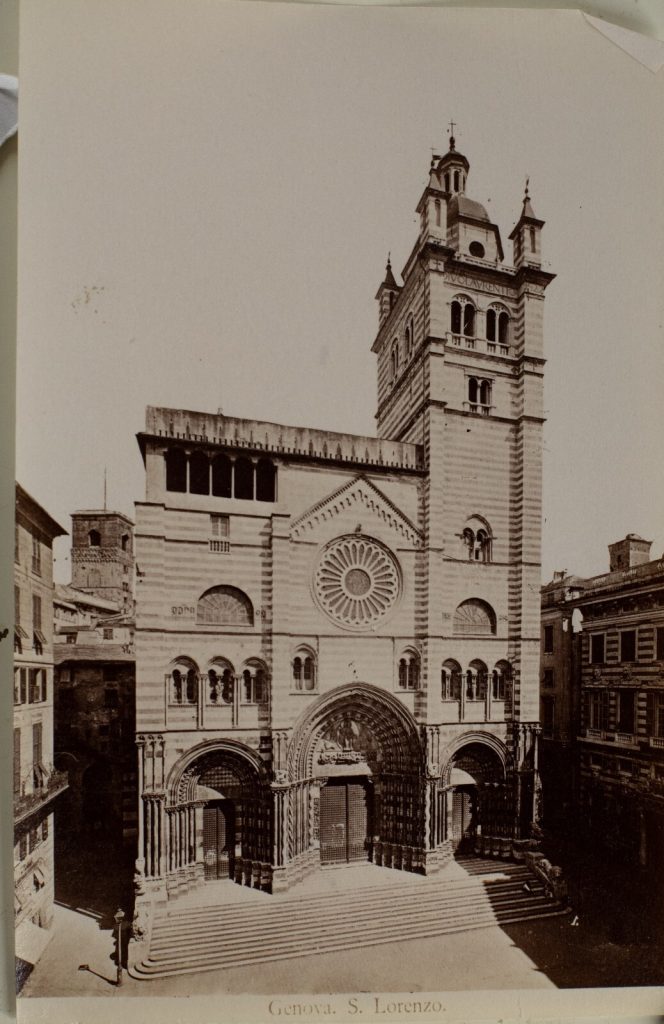 TIRAGE PHOTO	ALBUMINE 1880	ITALIE GENES  9X14cm