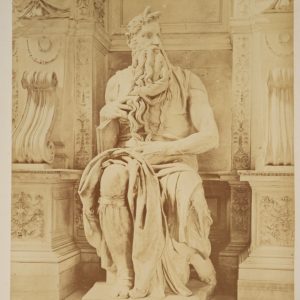 PHOTO Albumine ROME ITALIE  Moïse, Michel-Ange, Église de San Pietro 18,5X24,5cm