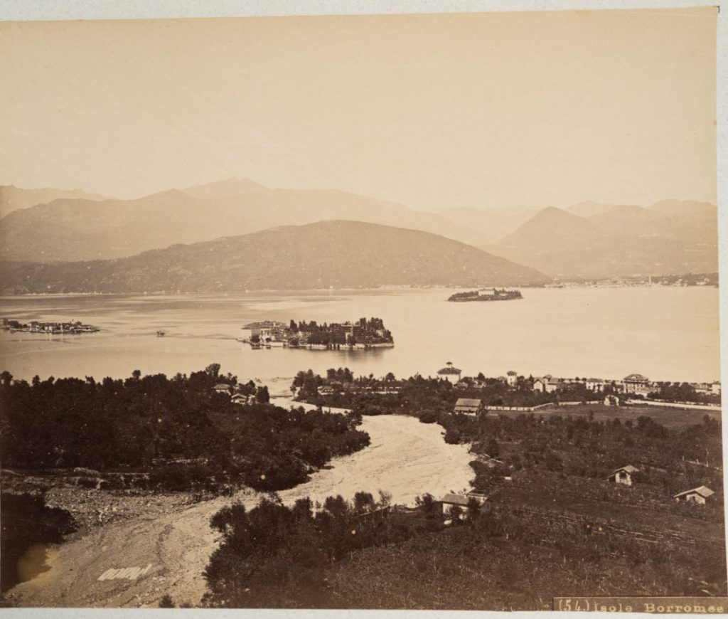PHOTO Albumine	Italie	Îles Borromées Lac Majeur	20X24cm
