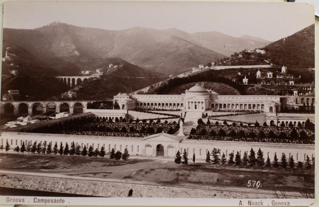 TIRAGE PHOTO	ALBUMINE 1880	ITALIE GENES  9X14cm