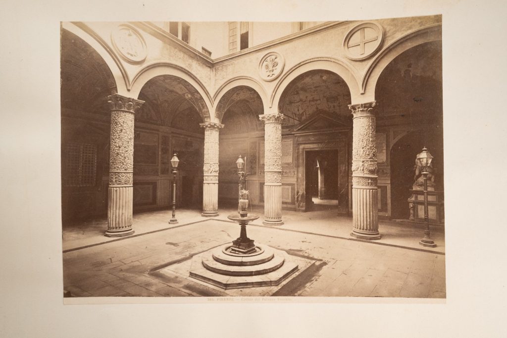 PHOTO Albumine Italie Florence 19X25cm 1880 PALAZZO VECHIO