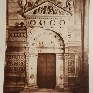 PHOTO Albumine	Italie	Chartreuse de Pavie Porte	18X24cm	1880	Achille Ferrario