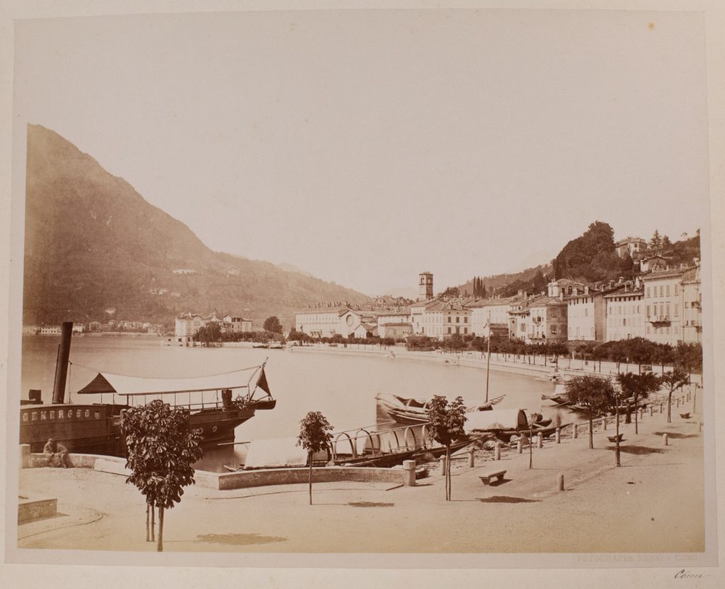 TIRAGE PHOTO ALBUMINE NESSI, 1880 ITALIE  COME BATEAU 20X25cm