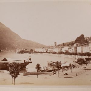 TIRAGE PHOTO ALBUMINE NESSI, 1880 ITALIE  COME BATEAU 20X25cm