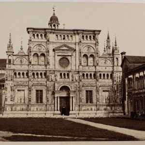 TIRAGE PHOTO ALBUMINE 1880 TAMPON SEC BROGI ITALIE  PAVIE 19X25cm