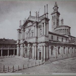 TIRAGE PHOTO	ALBUMINE 1880	SARONNO ITALIE EGLISE 20X25