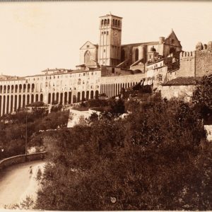 TIRAGE PHOTO	ALBUMINE, 1880	ITALIE ASSISE basilica di San Francesco 19X25cm
